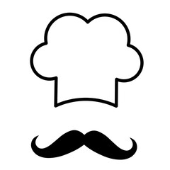Chef hat vector icon