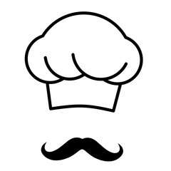 Chef hat vector icon