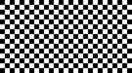 Fototapeta premium Black and white checkerboard frame. Black White Checkered Border. Classic checkered race flag car finish line or start line. Flat vector illustration isolated on transparent background