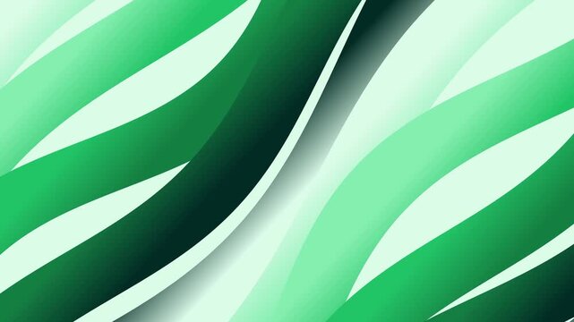 motion linear Horizontal Vibrant green abstract wavy background animation