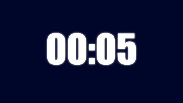20 seconds timer on stopwatch countdown animation. 20 second countdown timer, Countdown video.