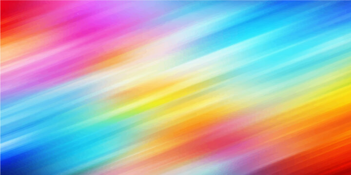 A vibrant abstract rainbow background features a colorful digital design with bright motion waves, soft blur textures, and a glowing gradient pattern of light and color