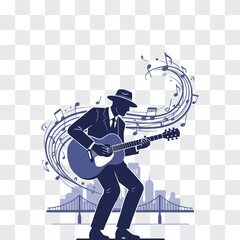 Memphis Music Heritage Guitarist in Soulful Pose