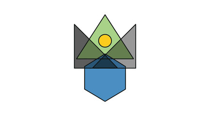 Geometric Shapes with Triangle and Pentagon.