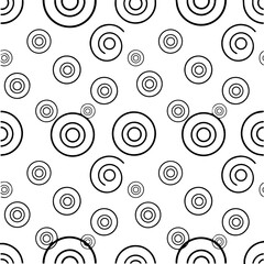 Minimal striped geometric rings seamless repeat background design