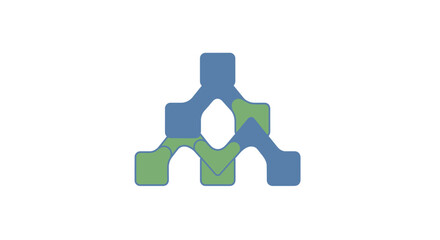 Green and blue puzzle pieces connect.