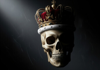 Crown of Power &ndash; Skull Symbolizing Authority and Consequence