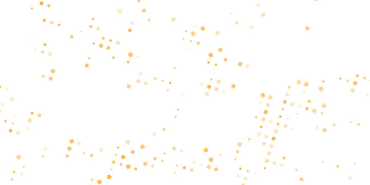 Gold falling down confetti background. Repeated golden dotted glitter pattern. Yellow, orange and golden dots wallpaper.eps10