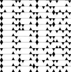 Minimal monochrome triangular seamless texture geometric vector pattern