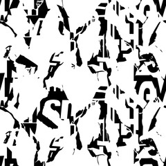 Ripped paper texture seamless vector background collage style