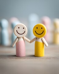 Happiness concept visual showing emotional connection and warmth