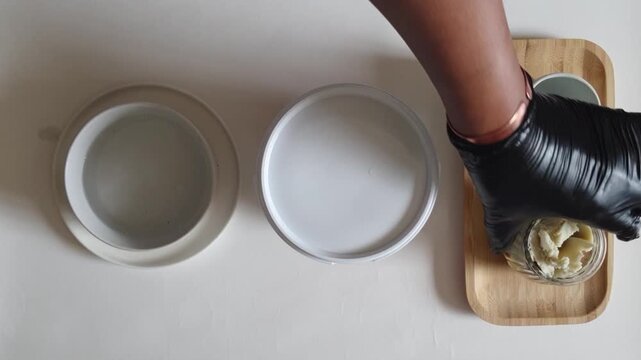 Freshly Opened Shea Butter Texture Detail