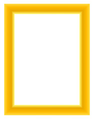 Gold gradient frame icon, luxury rectangular border illustration, elegant photo placeholder design, premium decorative vector template