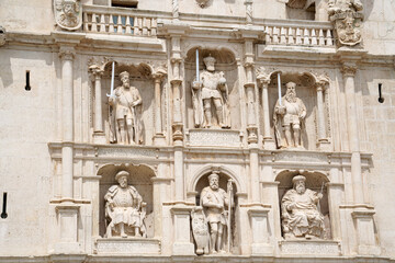 Detail of the gateway of Saint Mary (Arco de Santa Mar&iacute;a) in Burgos, Spain