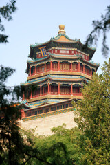 Tower of Buddhist Incense at The Summer Palace in Beijing, China