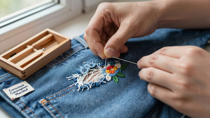 Mending Denim Jeans At Home