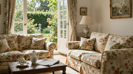 Morning Room With Floral Chintz