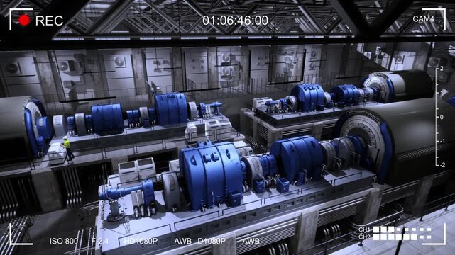 Gas Power Plant CCTV Camera Footage
