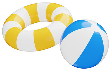 3D_浮き輪_ビーチボール © 四ッ谷