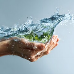 Fototapeta premium Environmental water protection concept image high commercial value