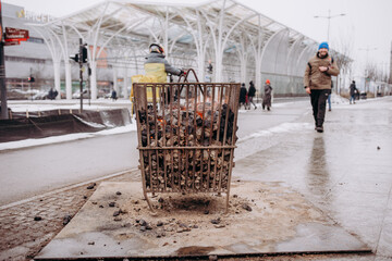 Węgiel palący się w koksowniku © rozentuzjazmowany