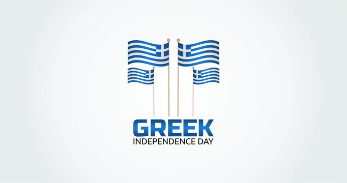 Greek independence day motion video, ideal for Greek independence day celebration