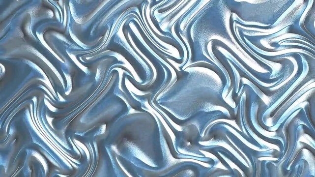 Smooth, swirling metallic texture with reflective blue and silver undertones