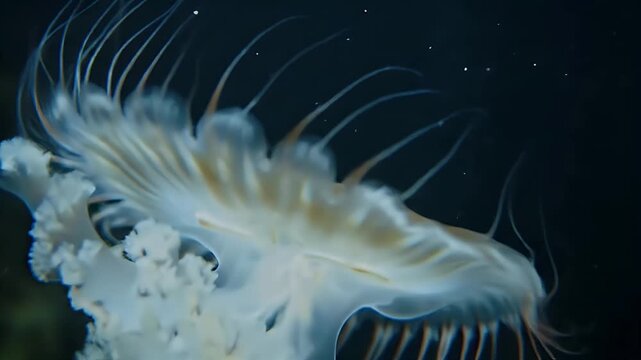 Upside-Down Jellyfish (Cassiopea) with Frilly Arms
