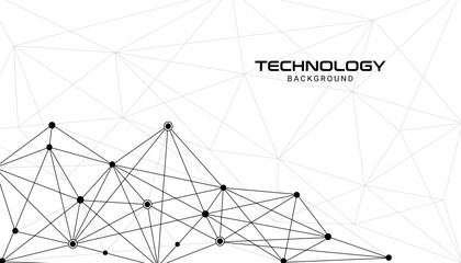 Dynamic abstract network mesh background with colorful connected nodes and geometric lines representing digital communication, big data connections, and futuristic technology structure design.