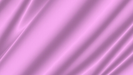 soft pink luxury fabric background. smooth pink silk fabric with gentle folds and glossy highlights, seamless elegant textile background for beauty, fashion, branding or romantic design.