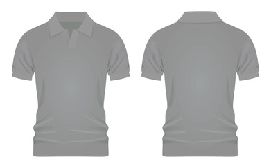 Grey man t shirt. vector illustration