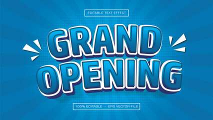 Grand Opening Celebration 3D Text Effect