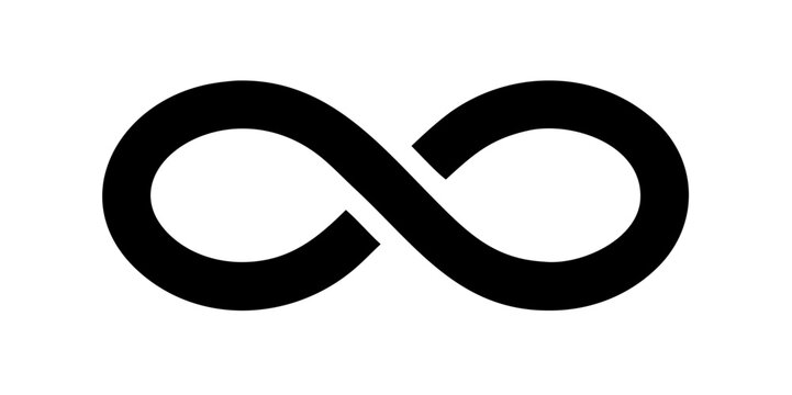 Infinity icon set. Infinity, eternity, infinite, endless, loop symbols. Unlimited infinity collection icons flat style - stock vector .icons
