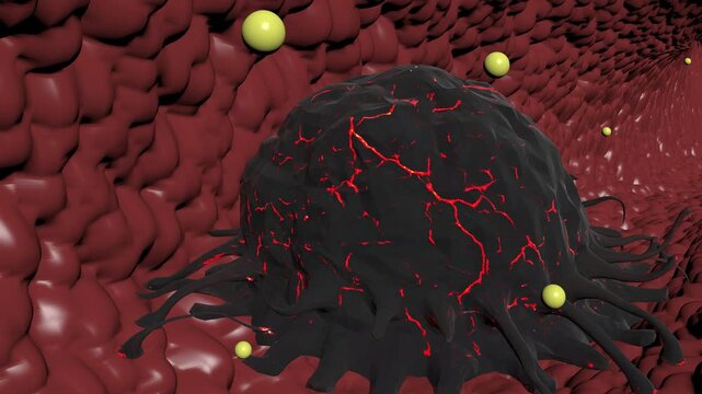 Cancer tumor cell research biology bg 4k