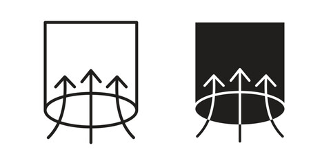 Obraz premium Air suction icon for mobile concept and web apps, editable stroke