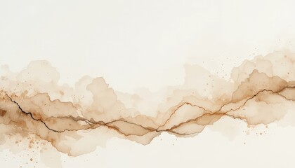 Soft Neutral Watercolor Abstract Background for Modern Design
