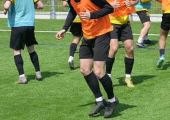 Obraz premium L'entrainement au football