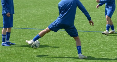L'entrainement au football © ALAIN VERMEULEN