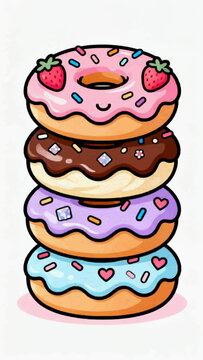 stack of donuts