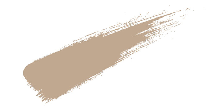 Isolated vector illustration of a pencil and brush on an abstract brown grunge background with bread and salami meat