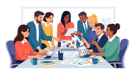 Diverse Business Team Meeting Discussion.