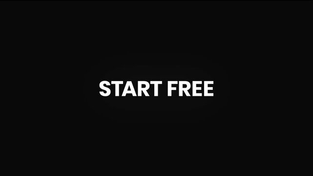 Start Free Distorted Glitch Text Animation 4K for Free Trial CTA, SaaS Promotion and Digital Marketing Ads