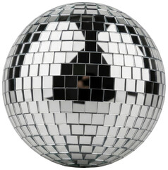Disco ball reflecting light On Transparent Background