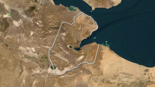 Djibouti Country Map with Flag Animation 00:15
