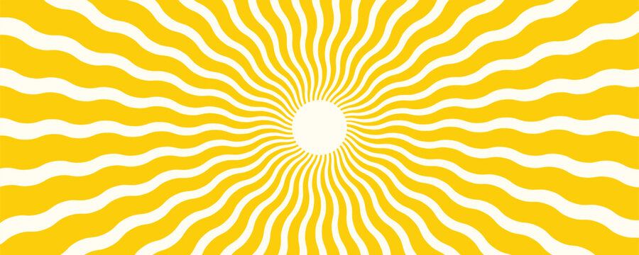 sun background vector design isolated yellow background