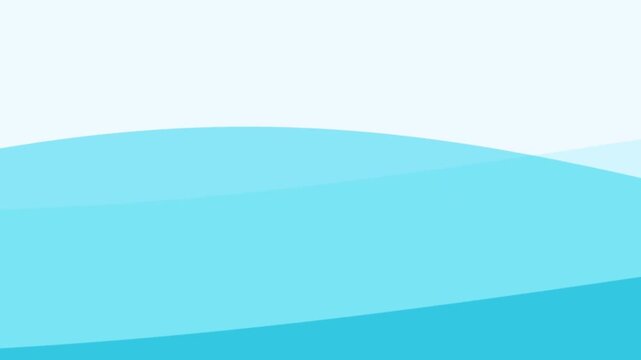 Dynamic Abstract Blue Wave Background with Smooth Gradient Layers for Modern Digital Design