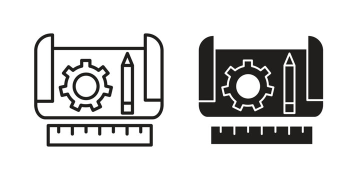 Prototyping icon for mobile concept and web apps, editable stroke