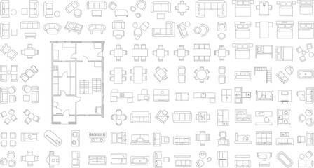 Obraz premium Isolated musical notes and symbols on transparent background