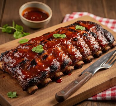 Barbecue Ribs with Sauce