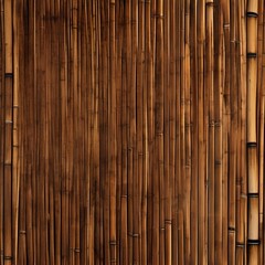 Rich Caramel Brown Raw Bamboo with Prominent Nodes